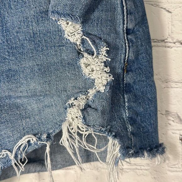 Abercrombie & Fitch The Mom Short Jean High Rise Curve Love Jeans size 4 27 - Picture 3 of 9